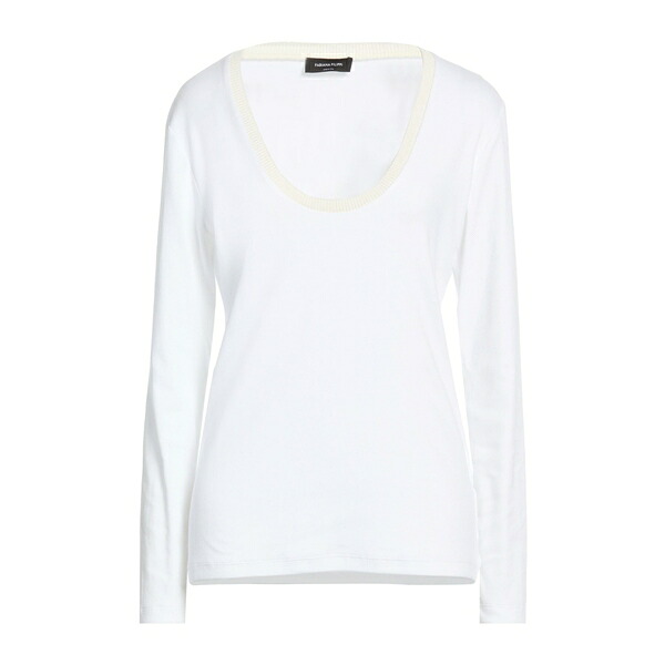 【貨物輸送無料】 ファビアナ フィリッピ レディース プルオーバー トップス T-shirts White