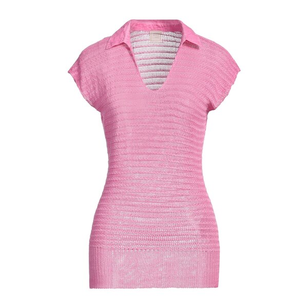 【貨物輸送無料】 １２０％リノ レディース 編み物\u0026プルオーバー アウター Sweaters Pink