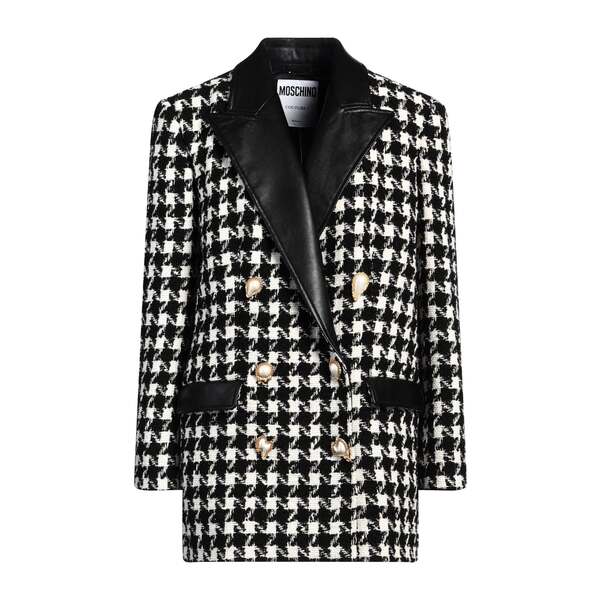 【貨物輸送無料】 モスキーノ レディース 上衣＆上衣 アウター Blazers Black