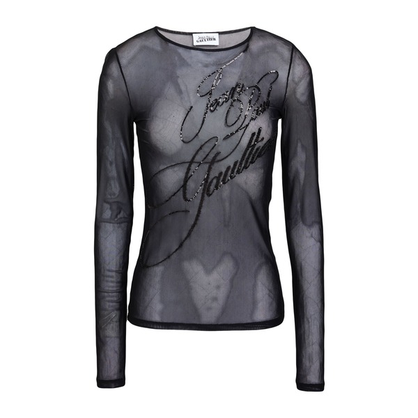 【貨物輸送無料】 ジャン極点 ゴルチエ レディース プルオーバー トップス Tops Black