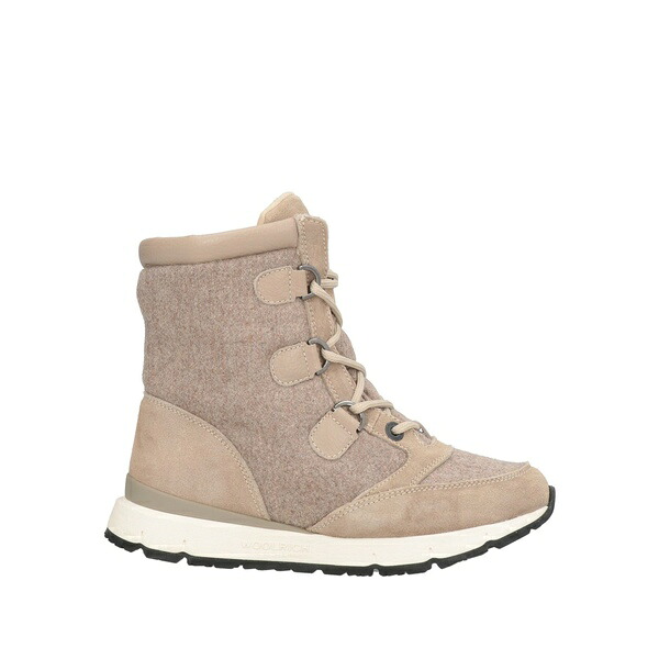 【貨物輸送無料】 羊毛 分限者 レディース ブーツ シューズ Ankle boots Beige