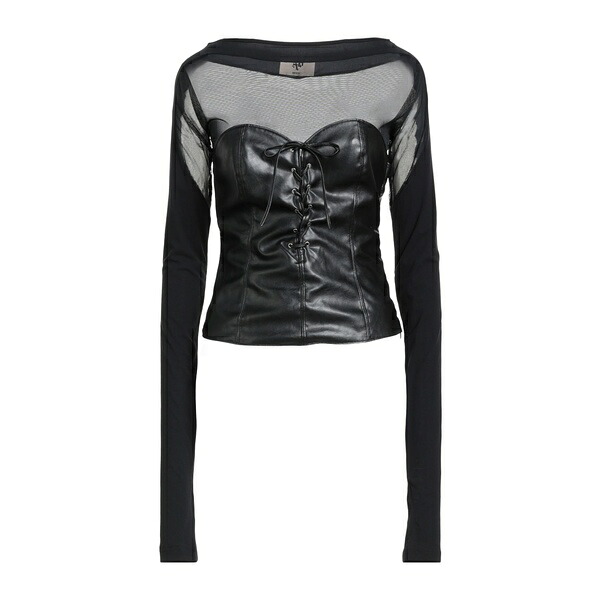 【貨物輸送無料】 アニエバイ レディース ティーシャツ トップス Tops Black