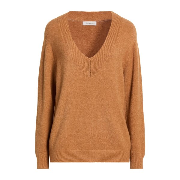【貨物輸送無料】 マニラグレース レディース 編み物\u0026プルオーバー アウター Sweaters Brown