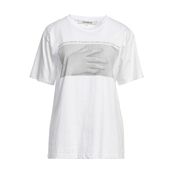 【貨物輸送無料】 キムヘキム レディース ティーシャツ トップス T-shirts White