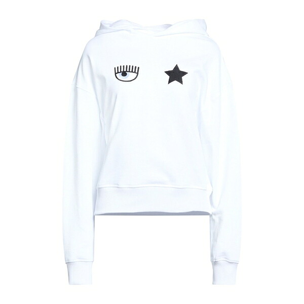 【貨物輸送無料】 シアラフェラーニ レディース パーカー・スウェットシャツ アウター Sweatshirts White