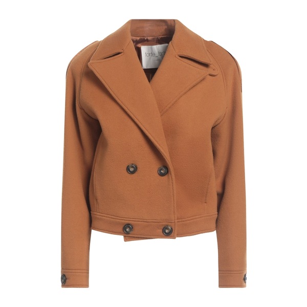 【貨物輸送無料】 フォルテ フォルテ レディース 上衣＆上衣 アウター Coats Brown