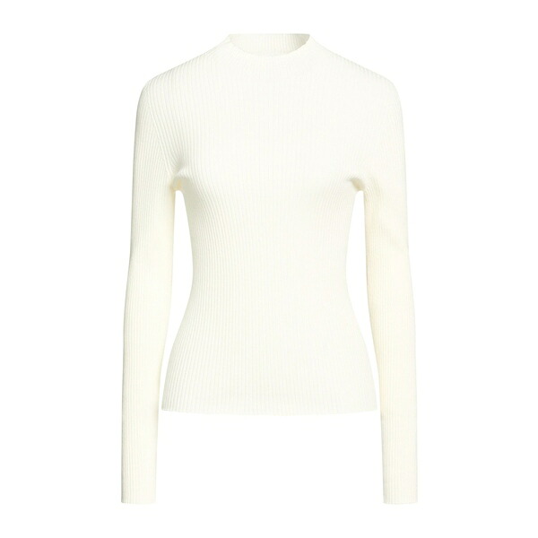 【貨物輸送無料】 ツイン書き割り レディース 編み物\u0026プルオーバー アウター Turtlenecks White