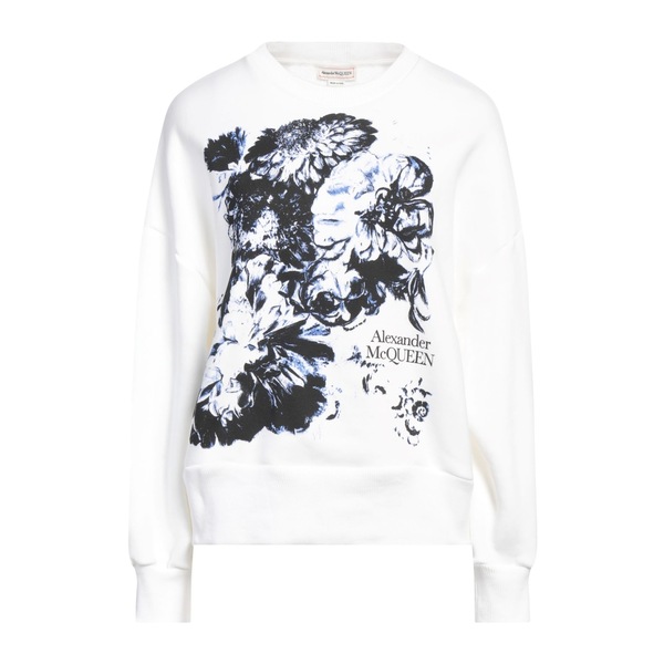 【貨物輸送無料】 マックイーン レディース パーカー・スウェットシャツ アウター Sweatshirts White