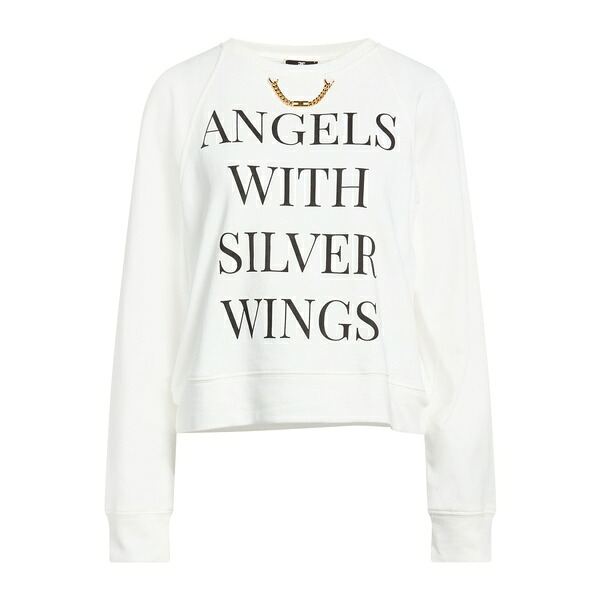 【貨物輸送無料】 エリザベスフランキ レディース パーカー・スウェットシャツ アウター Sweatshirts White