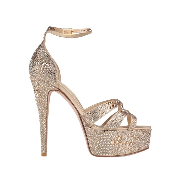 【貨物輸送無料】 ジーナ レディース サンダル シューズ Sandals Gold