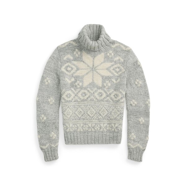 【貨物輸送無料】 ラルフローレン レディース 編み物\u0026スウェーター アウター Turtlenecks Grey
