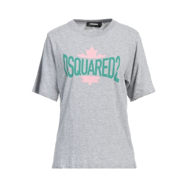 【貨物輸送無料】 ディースクエアード レディース ティーシャツ トップス T-shirts Grey