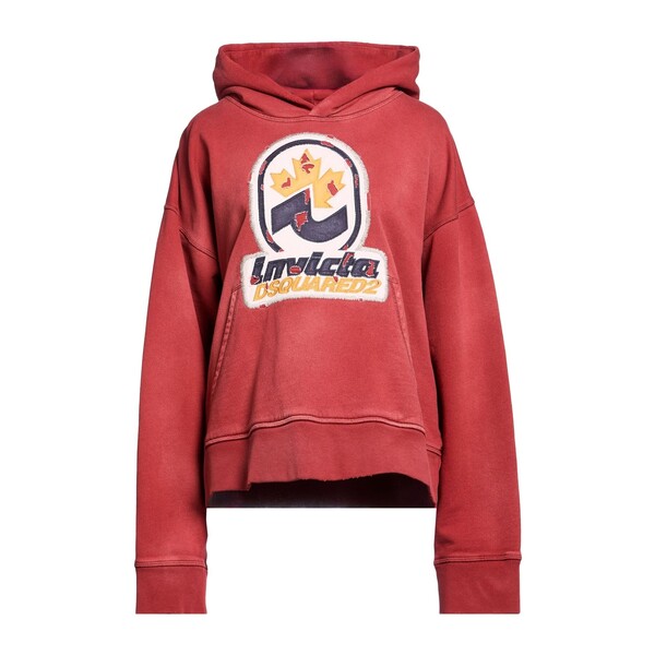【貨物輸送無料】 ディースクエアード レディース パーカー・スウェットシャツ アウター Sweatshirts Red