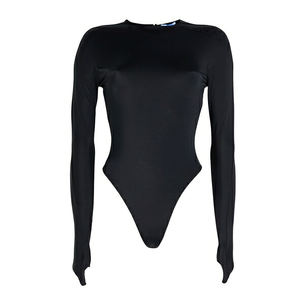 【貨物輸送無料】 マグラー レディース プルオーバー トップス Bodysuits Black