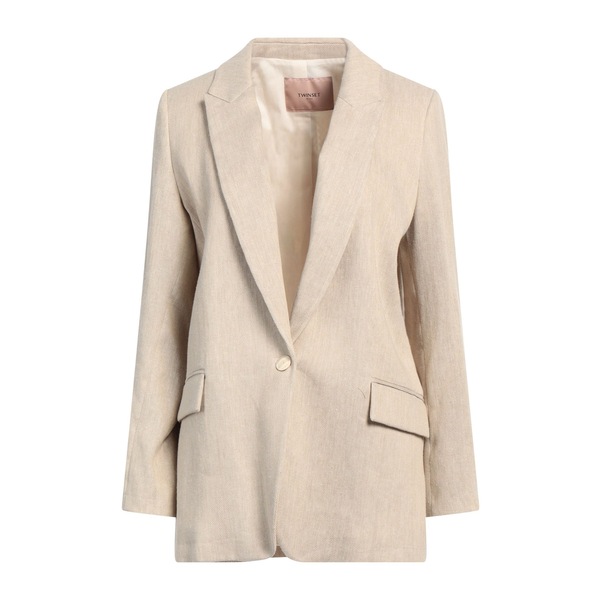【送料無料】 ツインセット レディース ジャケット&ブルゾン アウター Blazers Beige|asty