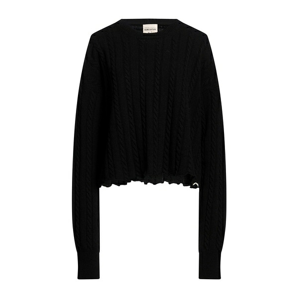 【送料無料】 セミクチュール レディース ニット&セーター アウター Sweaters Black｜asty