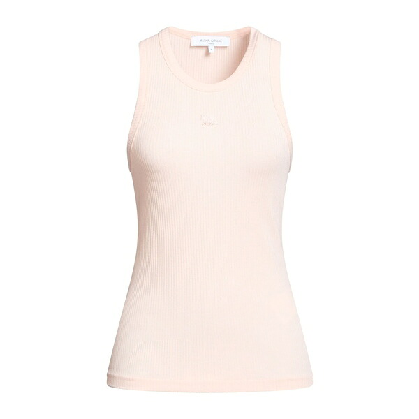【送料無料】 メゾン キツネ レディース Tシャツ トップス Tank tops Pink|asty