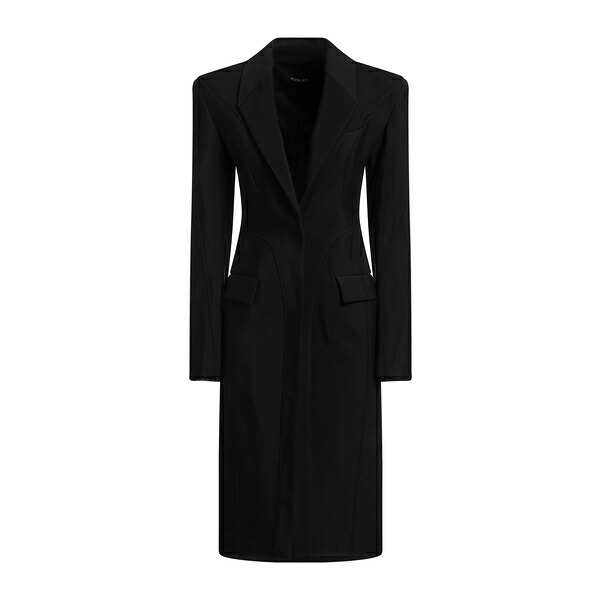 【貨物輸送無料】 マグラー レディース 上衣＆上衣 アウター Overcoats \u0026 Trench Coats Black