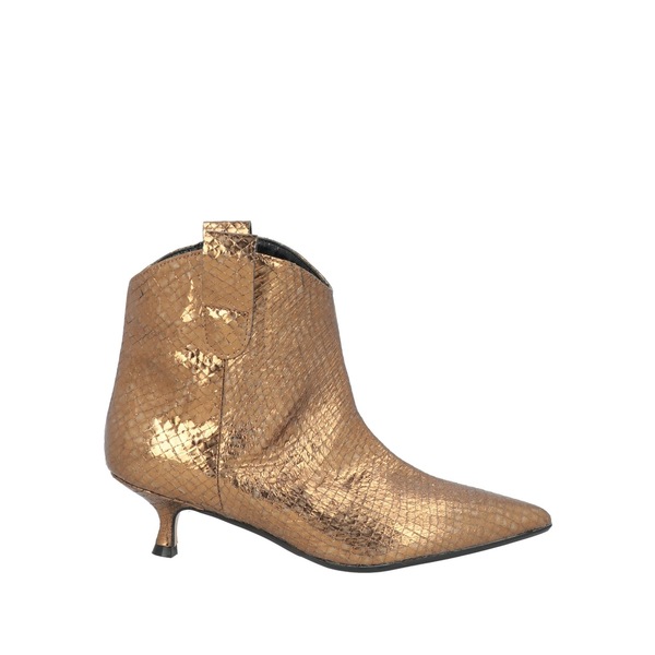 【貨物輸送無料】 アンナ・エフ レディース ブーツ シューズ Ankle boots Metallic