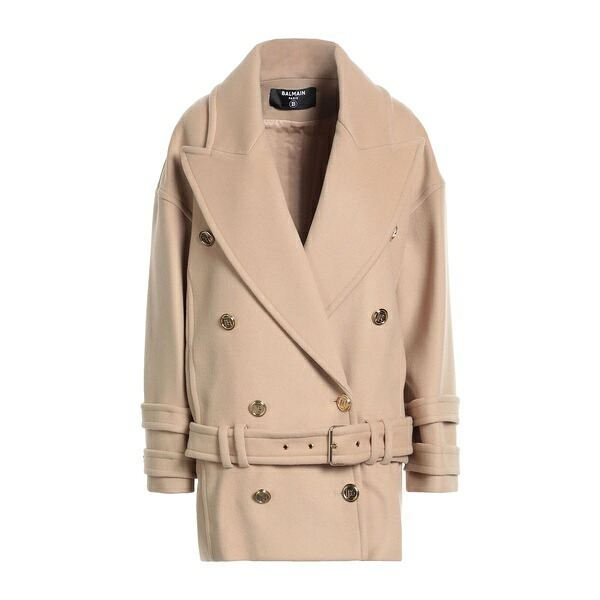 【貨物輸送無料】 バルマン レディース 上衣＆上衣 アウター Coats Beige