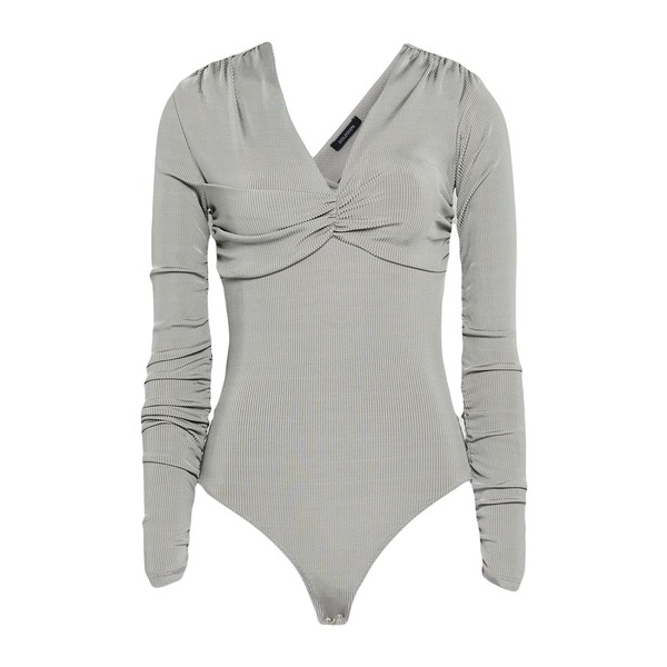 【貨物輸送無料】 ゴールド息吹き レディース ティーシャツ トップス Bodysuits Grey