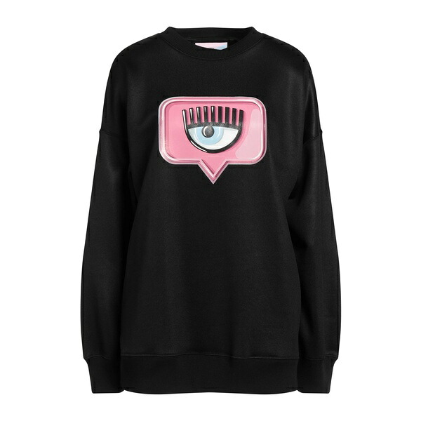 【貨物輸送無料】 シアラフェラーニ レディース パーカー・スウェットシャツ アウター Sweatshirts Black