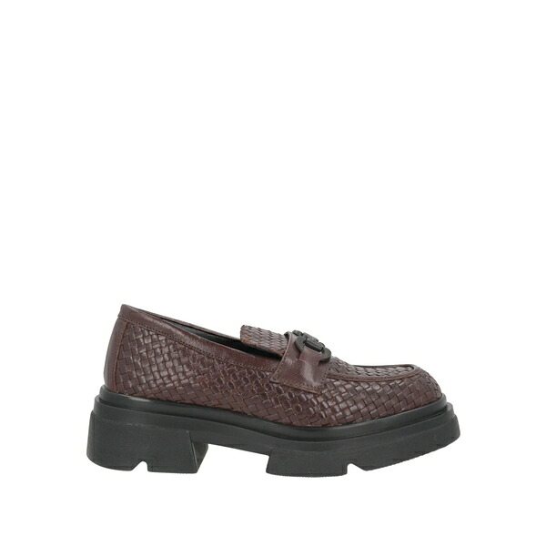 【貨物輸送無料】 エマヌエーレ ヴェー レディース スリッポン・ローファー シューズ Loafers Brown