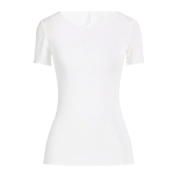 【貨物輸送無料】 ダニエル フィエゾリ レディース ティーシャツ トップス T-shirts White Tシャツ・カットソー-レディースファッション-トップス