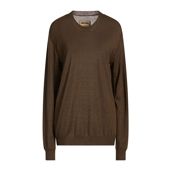 【貨物輸送無料】 ユマ・一 レディース 編み物\u0026スウェーター アウター Sweaters Brown