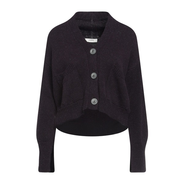 【貨物輸送無料】 アルファス テューディオ レディース ジレー アウター Cardigans Purple