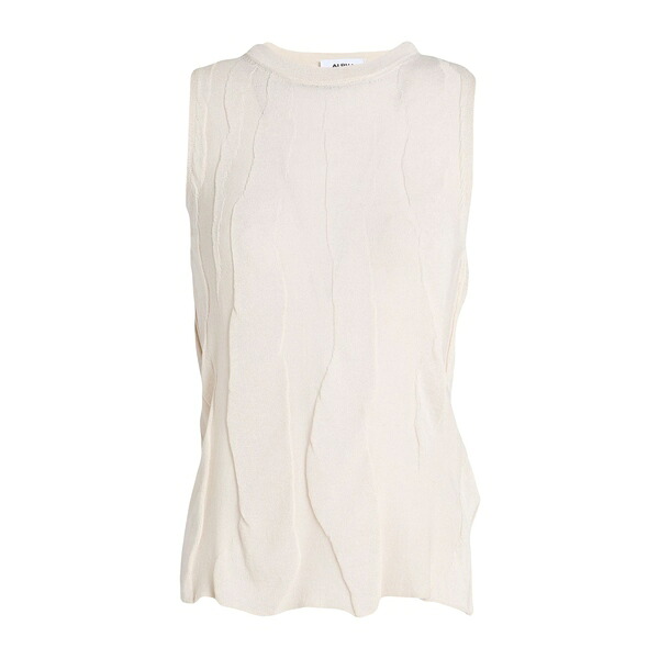 【貨物輸送無料】 アルファス テューディオ レディース 編み物\u0026プルオーバー アウター Sweaters White