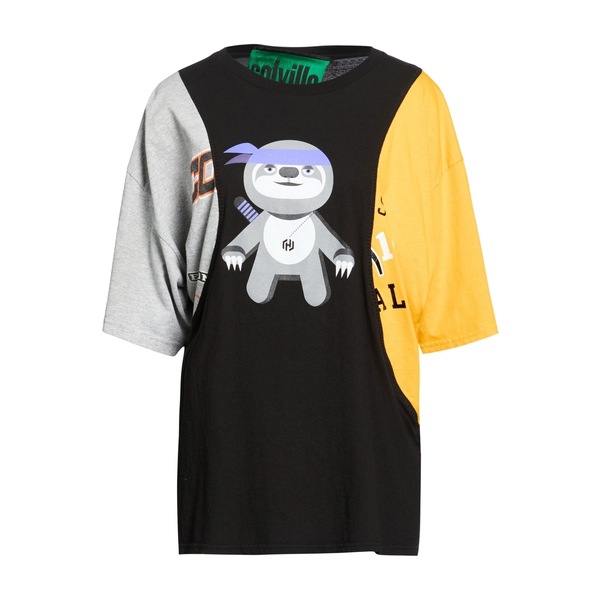 【貨物輸送無料】 コルヴィル レディース プルオーバー トップス T-shirts Black