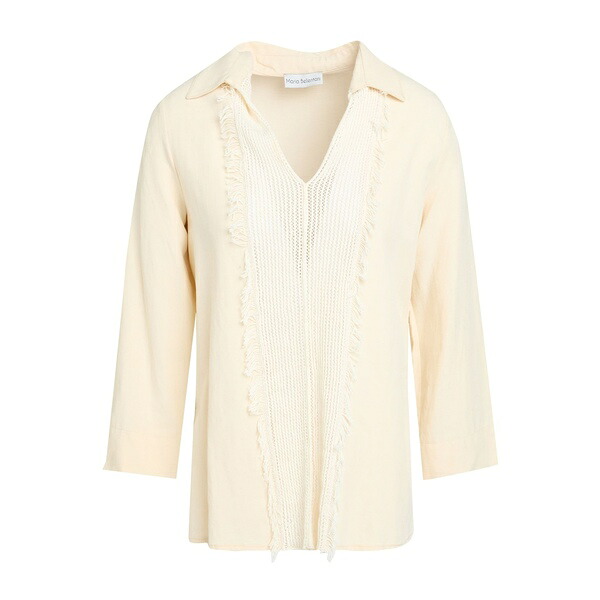 【貨物輸送無料】 聖処女マリア ベレンターニ レディース プルオーバー トップス Tops White