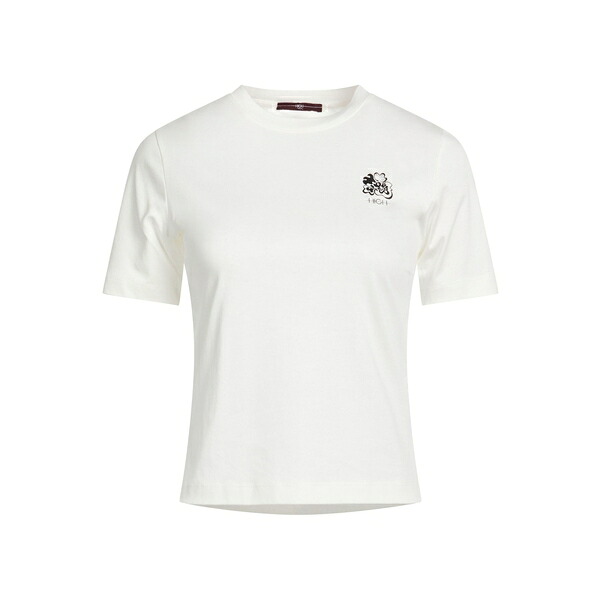 【貨物輸送無料】 ご機嫌 レディース ティーシャツ トップス T-shirts White