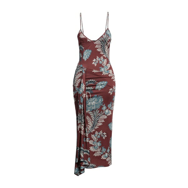 【貨物輸送無料】 エトロ レディース 衣裳 トップス Midi dresses Red