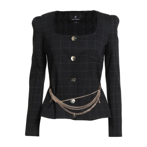 【貨物輸送無料】 クリスチーナエフェ レディース 上衣＆上衣 アウター Jackets Black