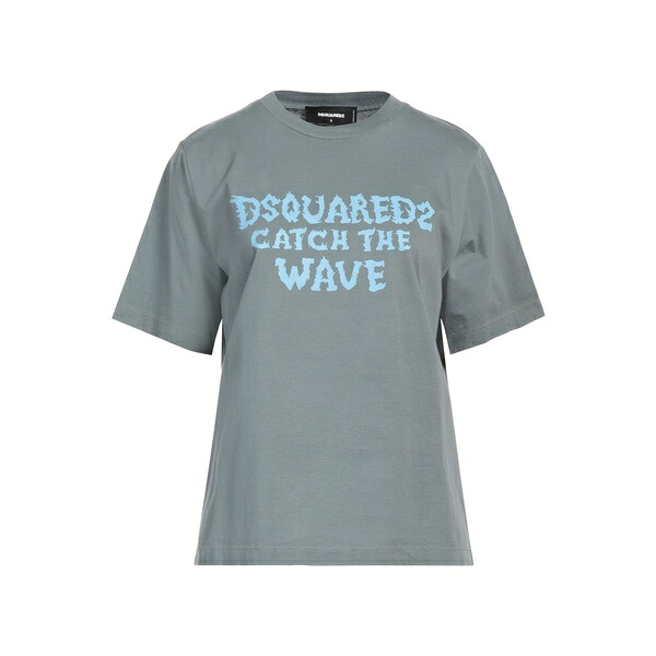 【貨物輸送無料】 ディースクエアード レディース ティーシャツ トップス T-shirts Grey