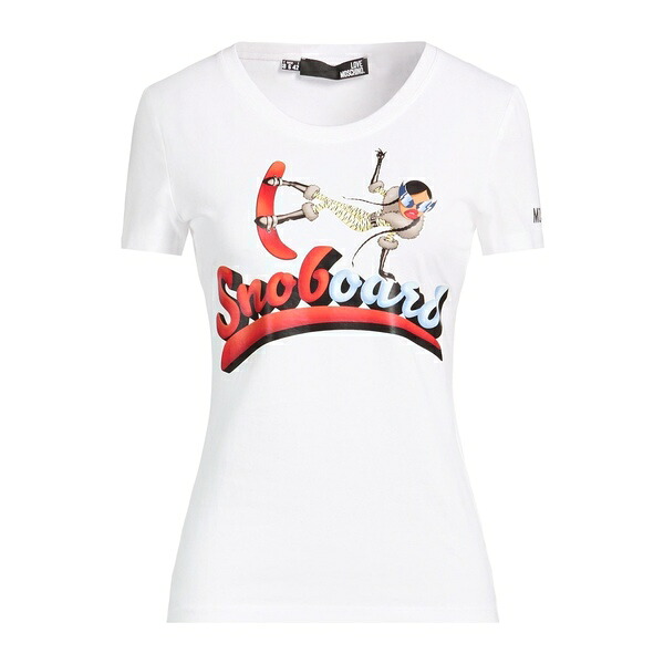 【貨物輸送無料】 モスキーノ レディース ティーシャツ トップス T-shirts White
