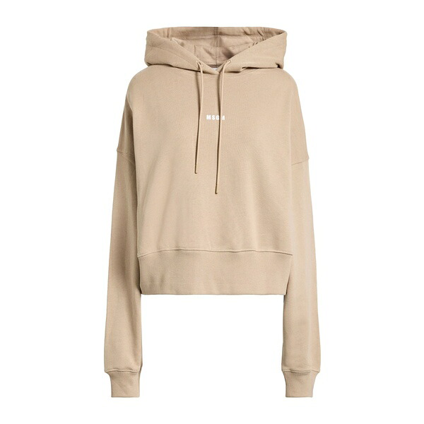 【貨物輸送無料】 エムエスジイエム レディース パーカー・スウェットシャツ アウター Sweatshirts Beige