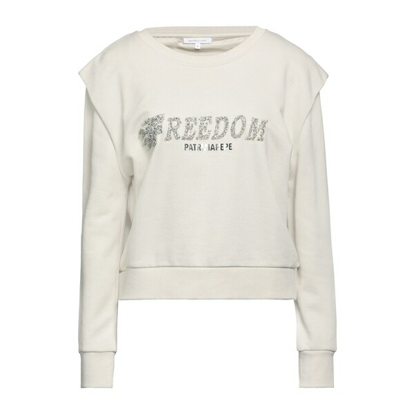 【送料無料】 パトリツィア ペペ レディース パーカー・スウェットシャツ アウター Sweatshirts Beige｜asty