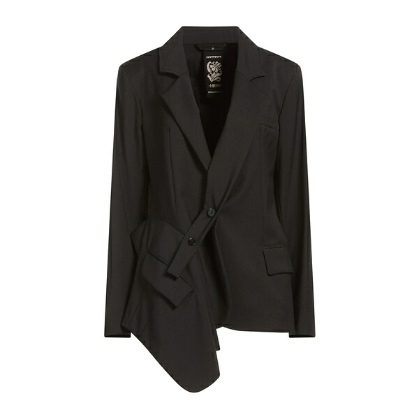 【貨物輸送無料】 ご機嫌 レディース 上衣＆上衣 アウター Blazers Black