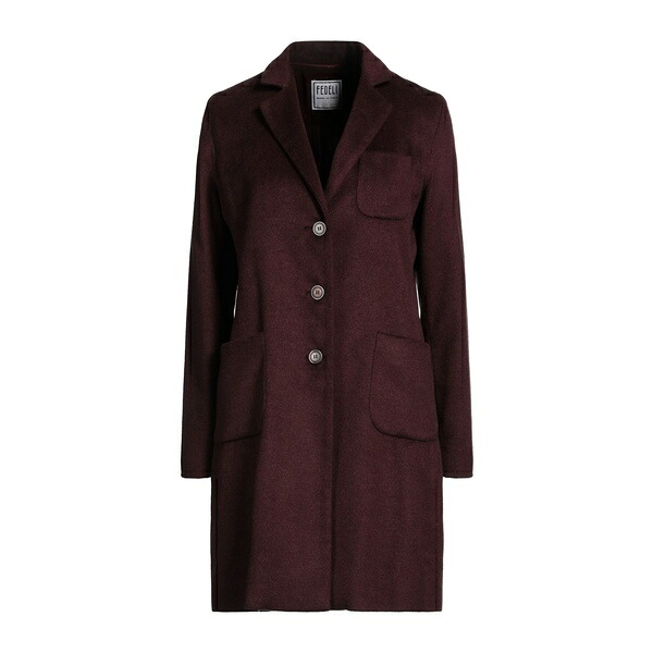 【貨物輸送無料】 フェデーリ レディース 上衣＆上衣 アウター Coats Red