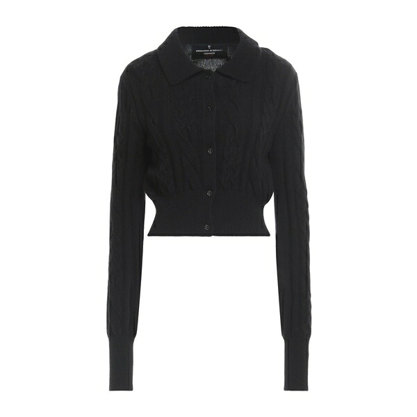 【貨物輸送無料】 エルマンノ シェルヴィーノ レディース ジレー アウター Cardigans Black