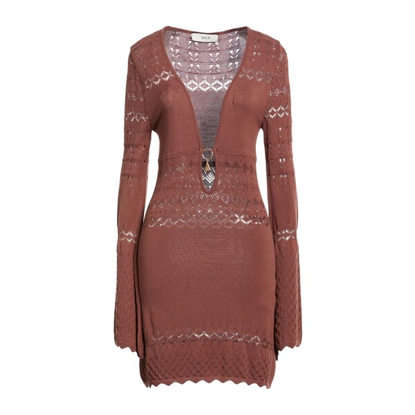 【送料無料】 エーケプ レディース ワンピース トップス Mini dresses Brown｜asty