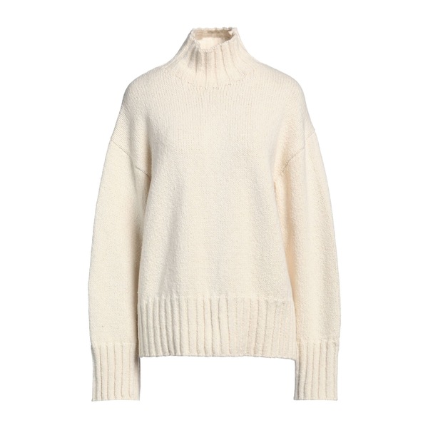【貨物輸送無料】 ジル・サンダー レディース 編み物\u0026プルオーバー アウター Turtlenecks White