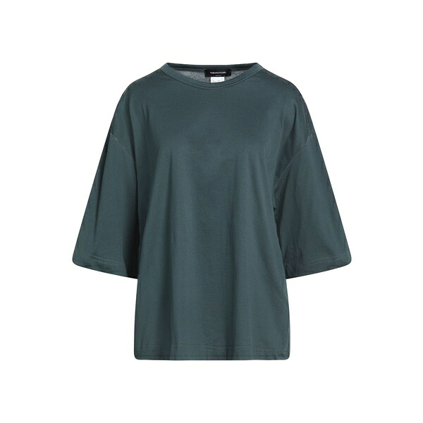 【送料無料】 ファビアナ フィリッピ レディース Tシャツ トップス T-shirts Grey|asty