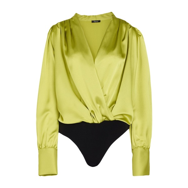 【貨物輸送無料】 ハニタ レディース プルオーバー トップス Bodysuits Green