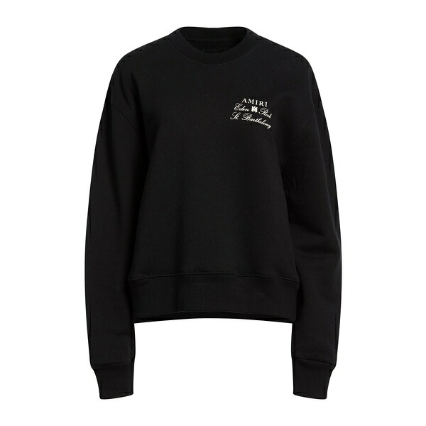 【貨物輸送無料】 アミリ レディース パーカー・スウェットシャツ アウター Sweatshirts Black