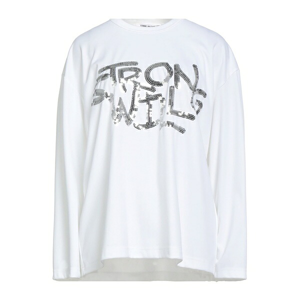 【貨物輸送無料】 コムデ給仕 レディース プルオーバー トップス T-shirts White