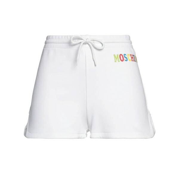 【送料無料】 モスキーノ レディース カジュアルパンツ ボトムス Shorts & Bermuda Shorts White|asty
